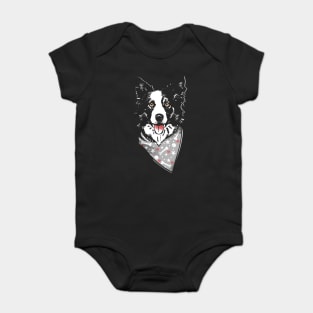 Border Collie Love Baby Bodysuit